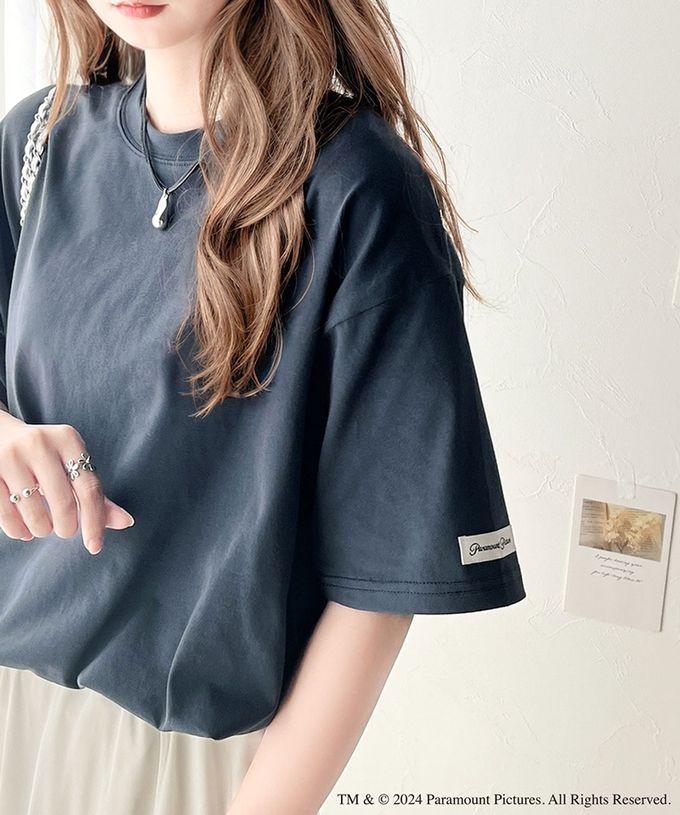 日本 Classical Elf - JAVAx派拉蒙 背後印花寬版上衣-logo-白