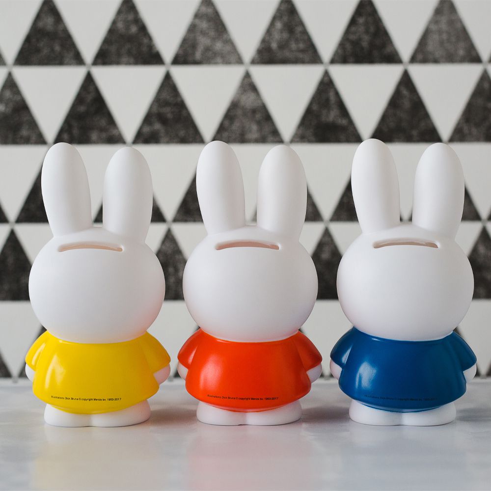 Miffy 米菲兔經典款公仔存錢筒-中號 藍色