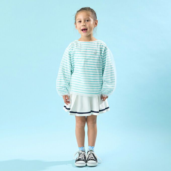 日本 Lycee mine - 水手風百摺短裙-(內襯安全褲)-粉紅