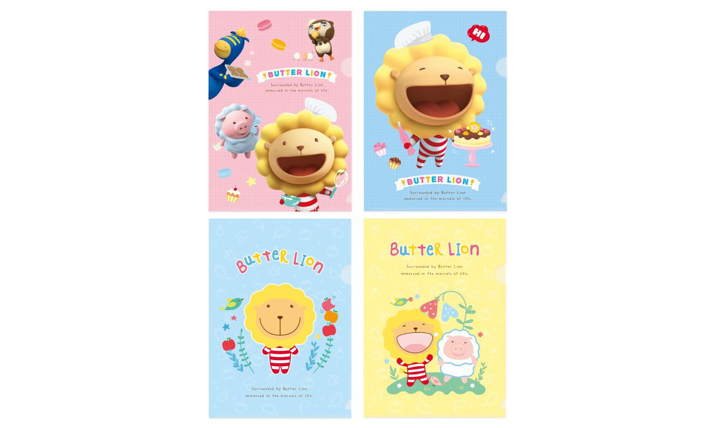 雄獅 SIMBALION - 奶油獅L型資料夾-1入-款式隨機