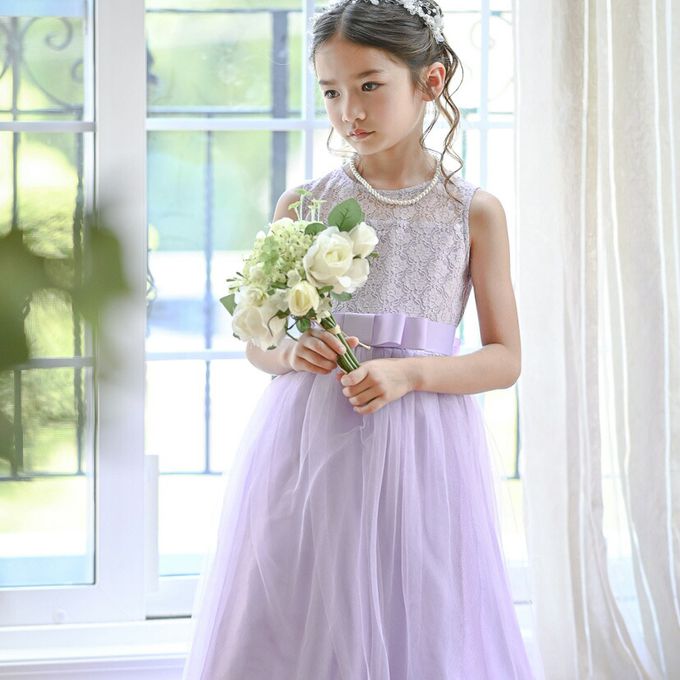 日本 Catherine Cottage - 浪漫蕾絲薄紗長洋裝/小禮服-粉紅