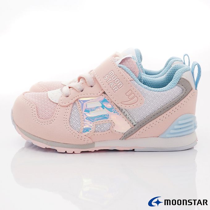 Moonstar日本月星 - HI系列休閒機能童鞋-MSC232384水蜜桃(中小童段)-機能運動鞋-水蜜桃