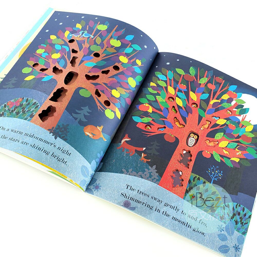 Little Tiger - A Peek-Through Picture Book(Tree/Bee/Sea/Moon) 精緻絕美的洞洞繪本