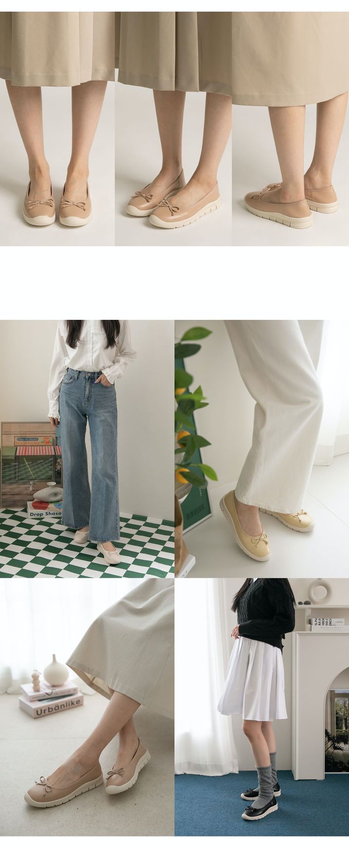 韓國 PINKELEPHANT - 蝴蝶結淺口懶人平底包鞋(1.5cm)-黑