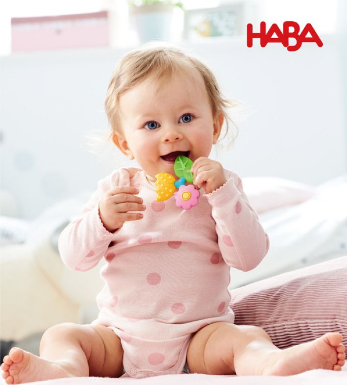 德國HABA - 寶寶抓握固齒玩具-呱呱蛙