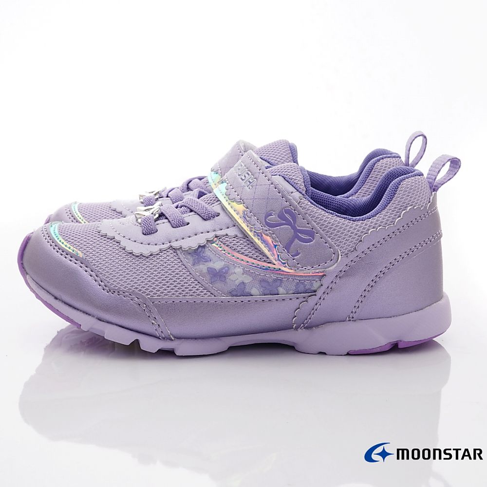 Moonstar日本月星 - 甜心競速運動款(中小童段)-運動鞋-紫