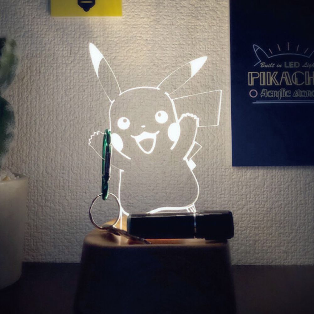 日本 TOYO CASE - LED 感應透明小檯燈-皮卡丘 (10.4x8.5x17cm)