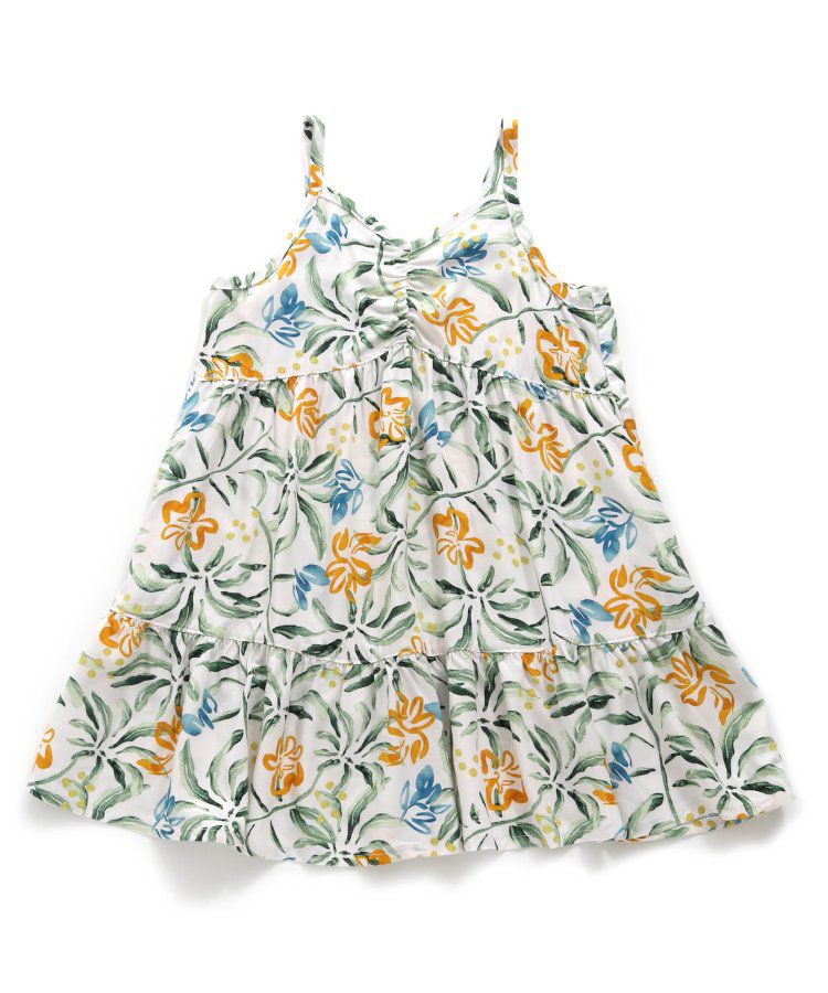 日本 BREEZE - Aloha夏日風格吊帶裙-大白花-海軍藍