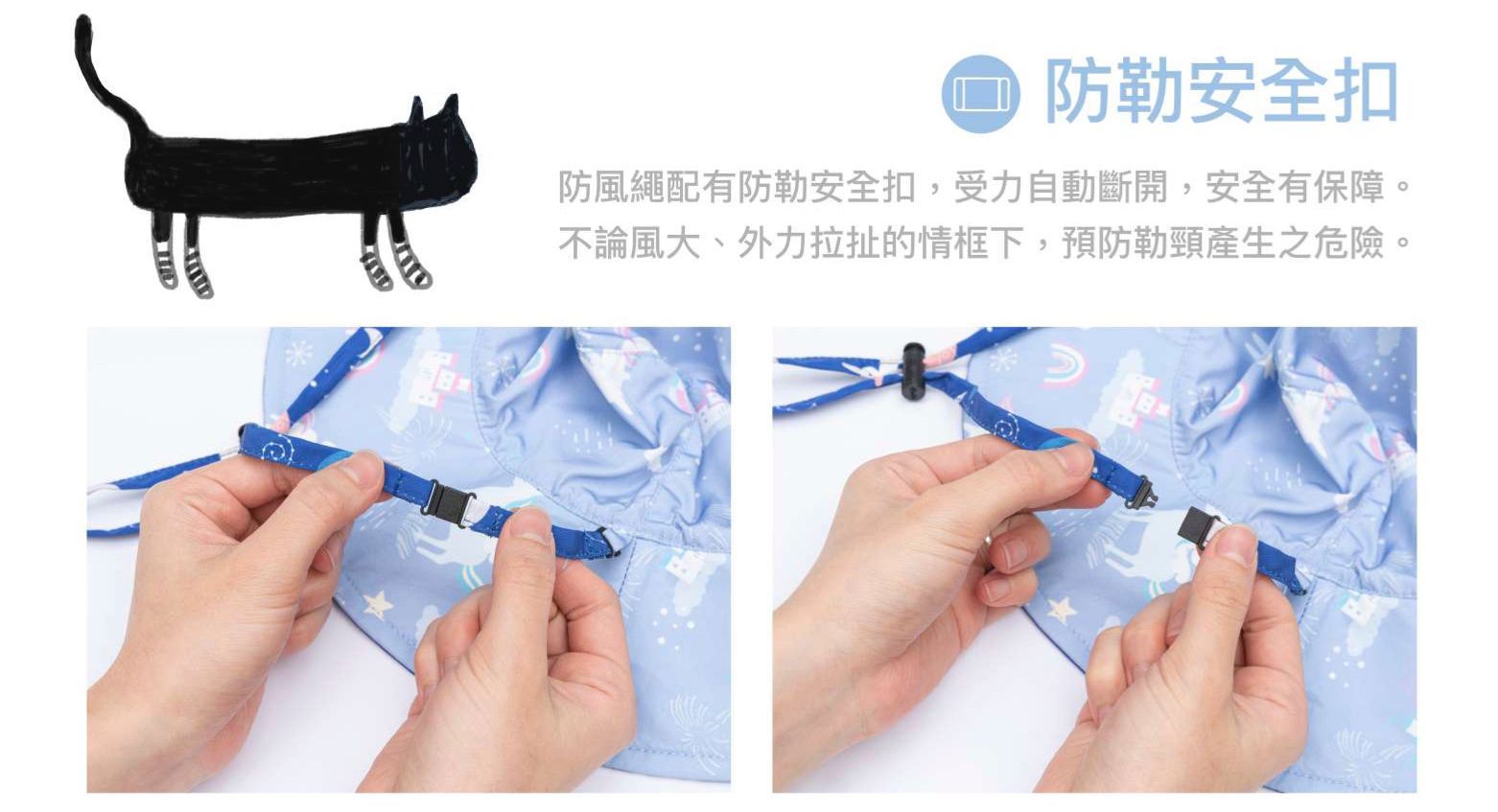 Brille Brille - 雙面防曬漁夫帽-太空漫舞 (3-6歲(頭圍45-55cm))-附收納網袋