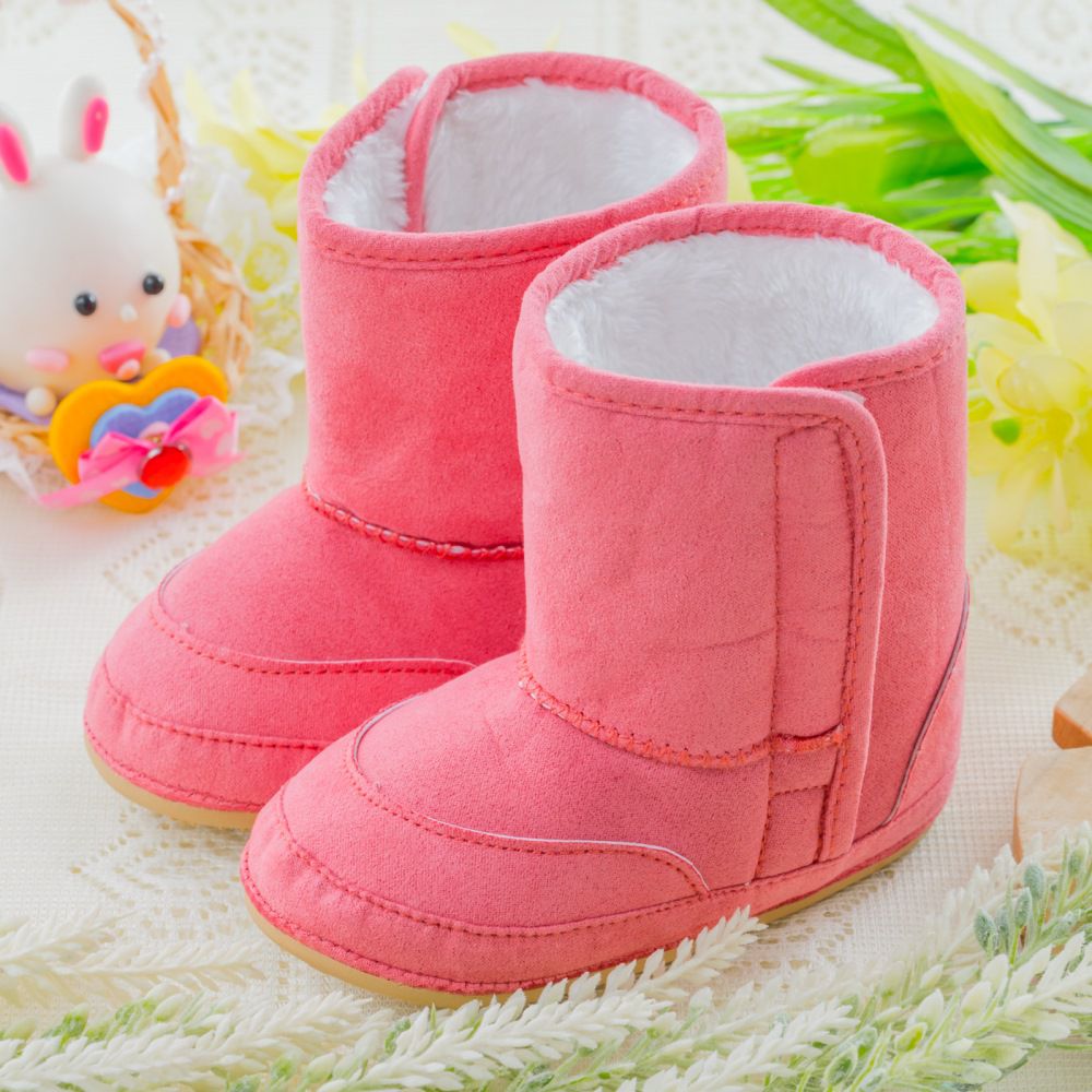 nikokids - 軟Q底學步鞋-桃紅色(SG574)