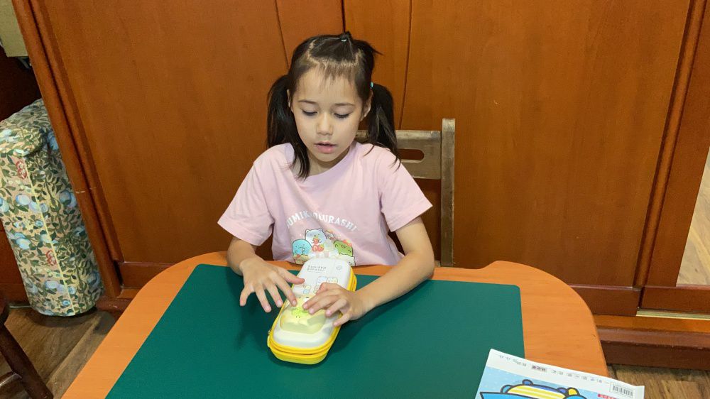 立體防水減壓鉛筆盒-卡通人物-角落生物白熊-粉色 (23.7x11.7x7.7cm)