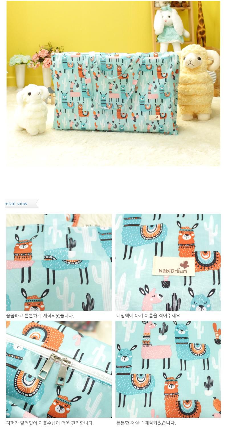 韓國 NabiDream - 防潑水厚款睡袋收納袋(L)-駱馬 (65*35*15cm)