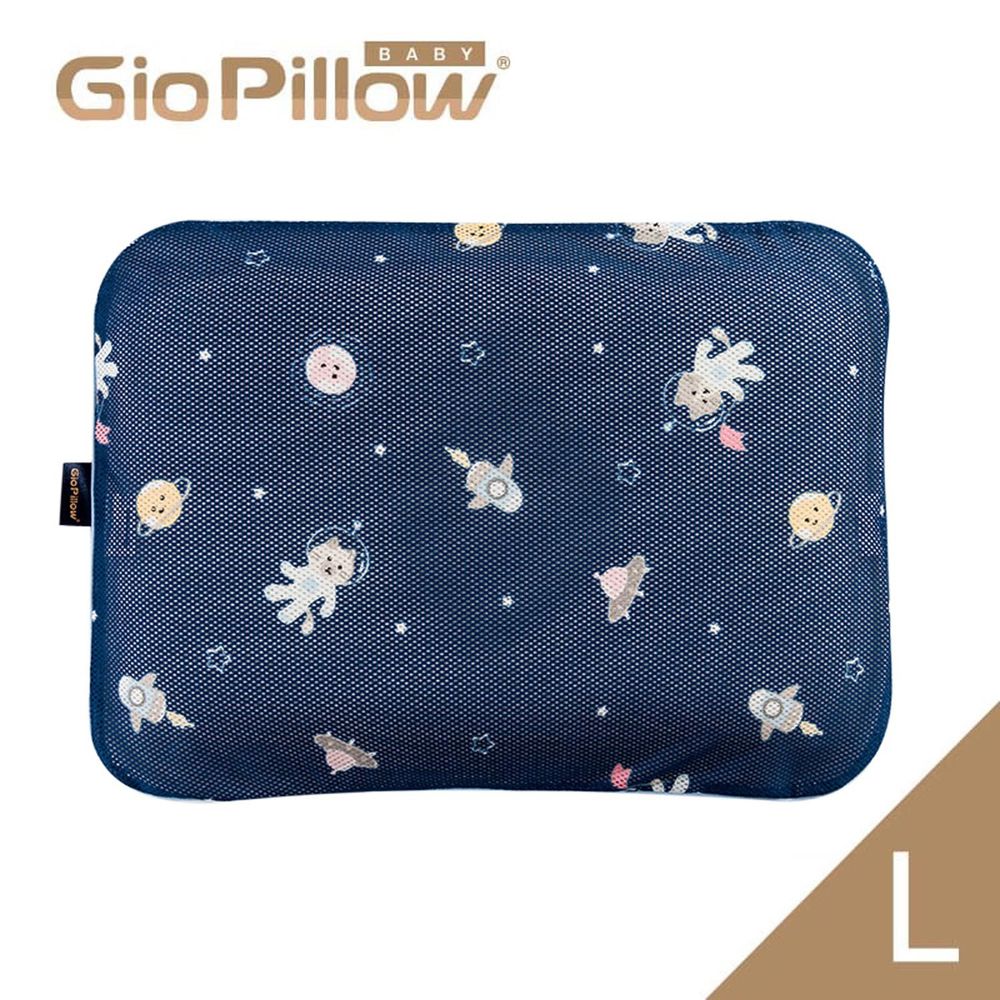 韓國 GIO Pillow - 超透氣防螨兒童枕頭-單枕套組-阿姆斯貓 (L號)-2歲以上適用