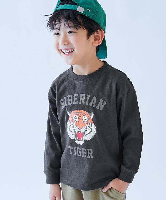 日本 devirock - 100%棉 定番印花長袖上衣-背後問號-黃