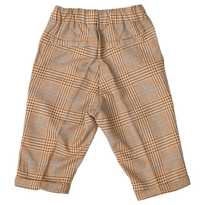 akachan honpo - 7分褲 葛倫格紋-咖啡色