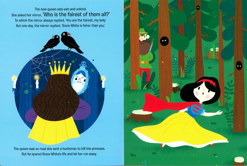 SNOW WHITE/FINGERPUPPETS-書+手指偶-彩色 (21x28cm/硬頁/彩色/12頁)