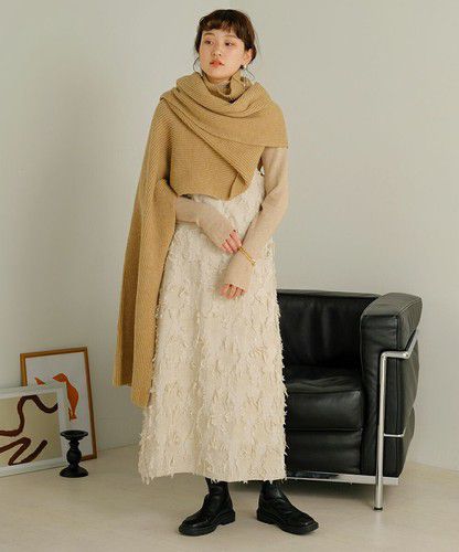 日本 Bou Jeloud - 破壞感抽鬚吊帶裙/洋裝-知性黑