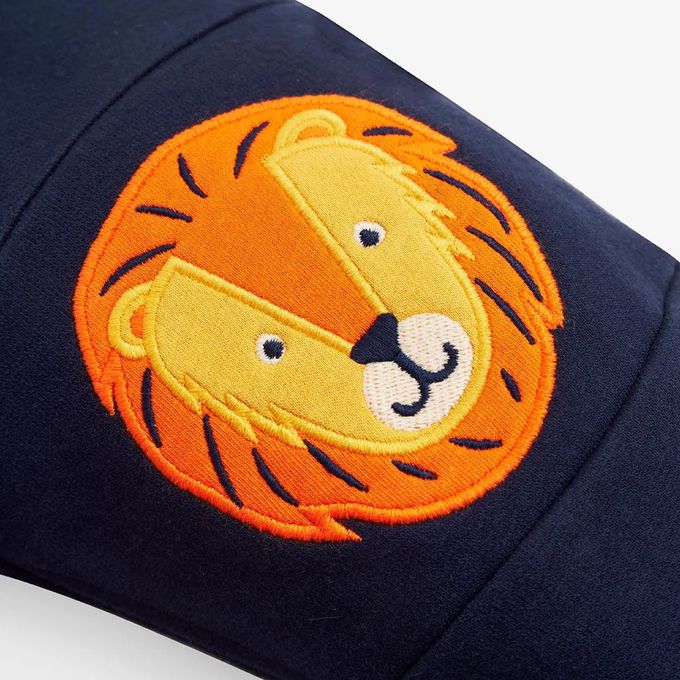 英國 JoJo Maman BeBe - 保暖100%純棉長褲-獅子王