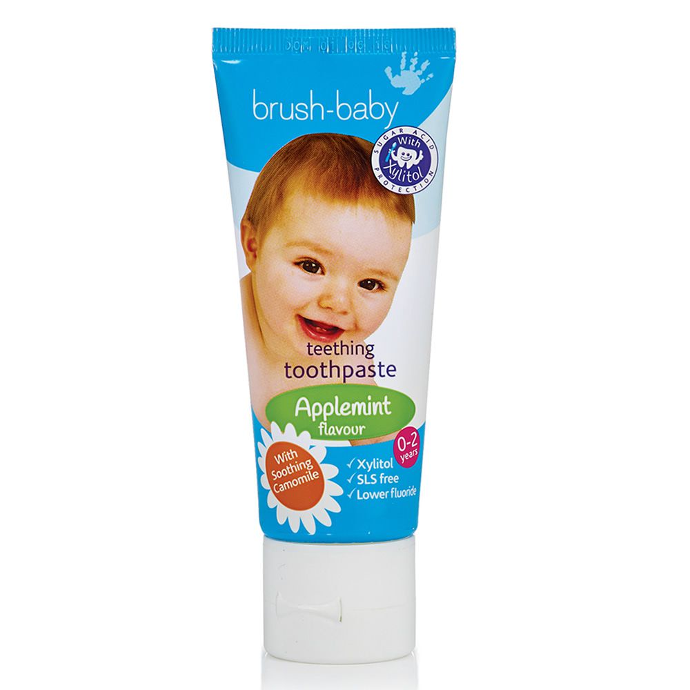英國 brush-baby - 寶寶木糖醇牙膏(天然洋甘菊/50ml)-0-2歲用-含氟量 500ppm