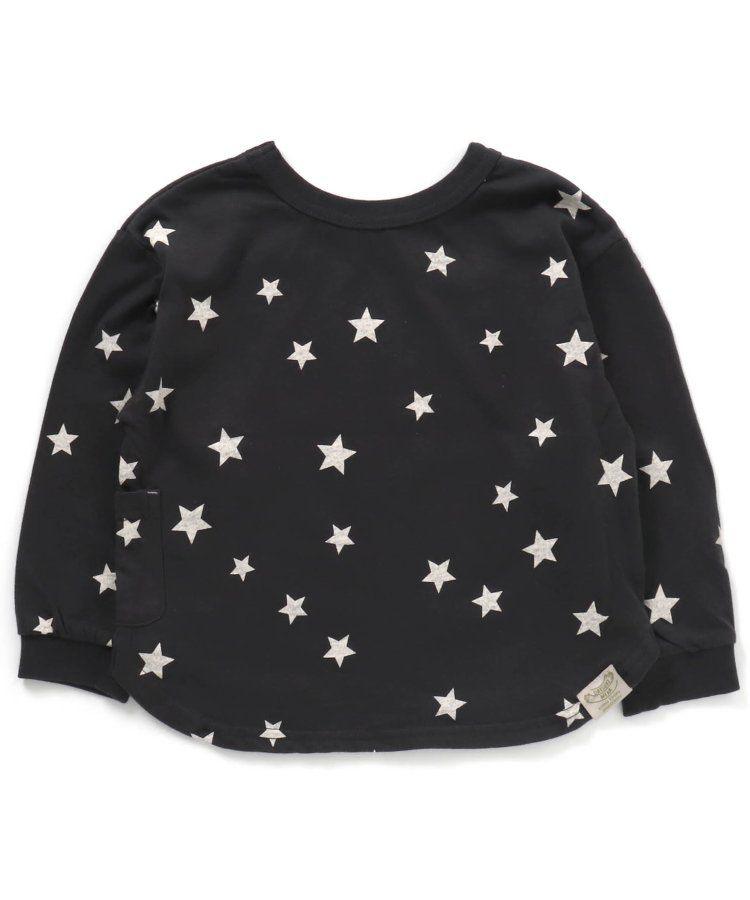 日本 BREEZE - 正反OK！圓領百搭長袖大學T-橫條紋-黑白