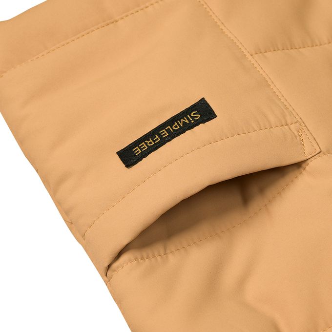 akachan honpo - 鋪棉背心-淺卡其色