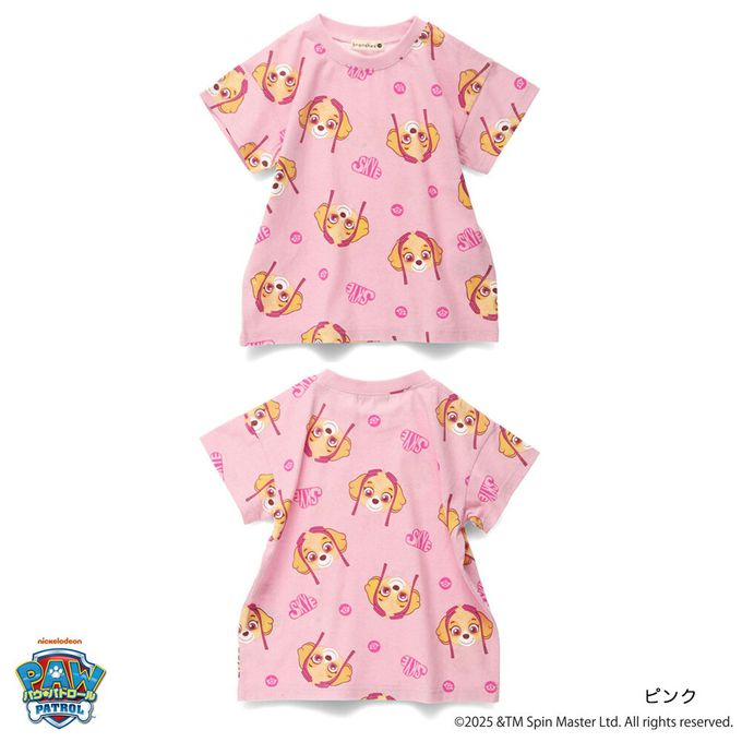 日本 BRANSHES - 限定聯名短袖上衣-卡通人物汪汪隊-白