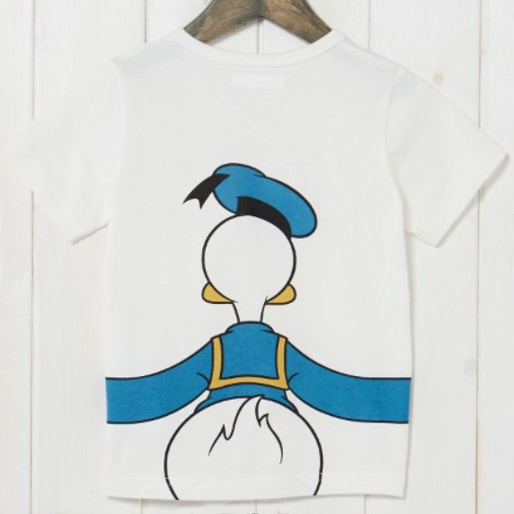 日本千趣會 - 唐老鴨抱抱純棉短袖T恤-兒童-白