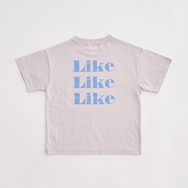 日本 b-ROOM - 英文標語休閒短袖上衣-NICE-奶油黃