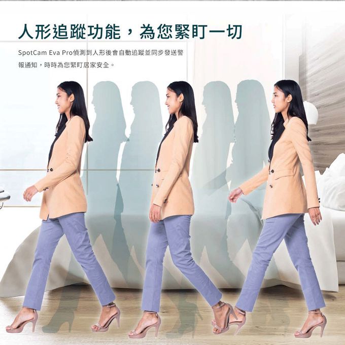 SpotCam - Eva Pro 2K可擺頭無線雲端網路監控攝影機