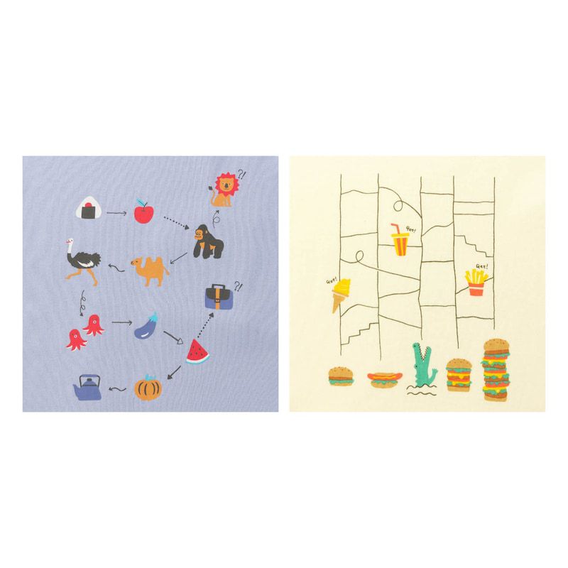 日本千趣會 - 純棉童趣動物印花長T-爬梯子-米