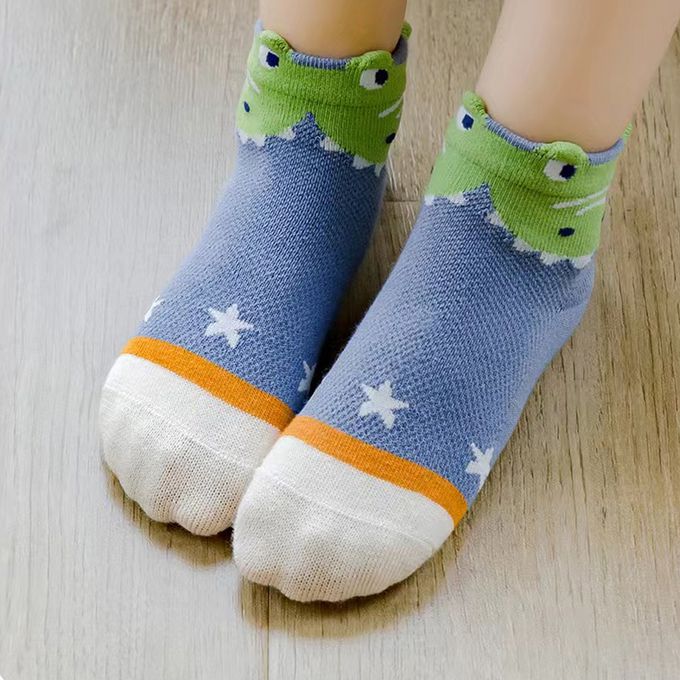 腳ㄚ子 - 幼/兒童透氣網眼襪 童襪 襪子 棉襪 兒童襪-恐龍樂園