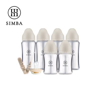 Simba 小獅王辛巴 - 咬咬喝喝全到位！新生起手包-夜光型-優格