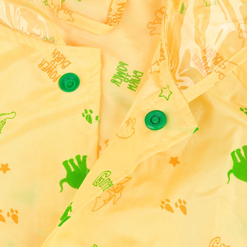 akachan honpo - 雨衣-恐龍-黃色