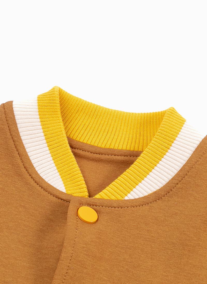 韓國 OZKIZ - 長頸鹿插畫單排釦外套