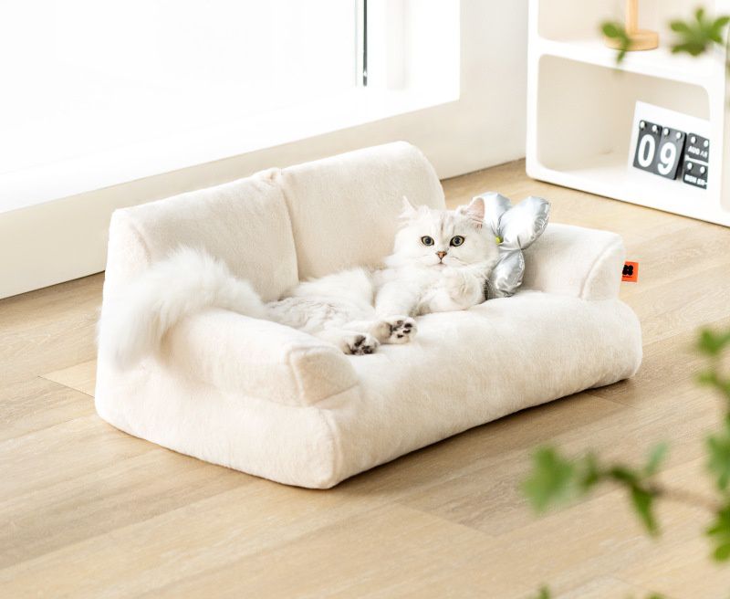 可拆洗寵物沙發-黃色 (66x37x33CM)