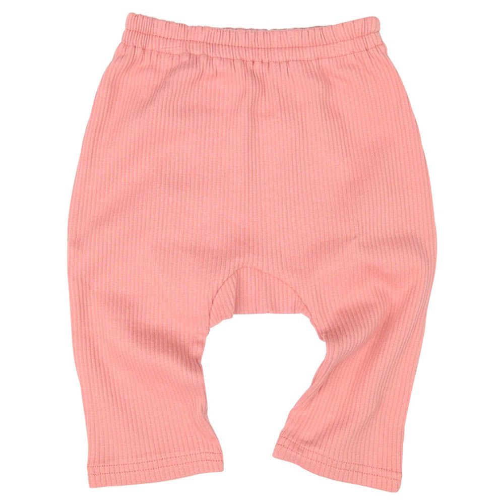 經典造型屁屁褲-羅紋抽針針織布-粉紅色