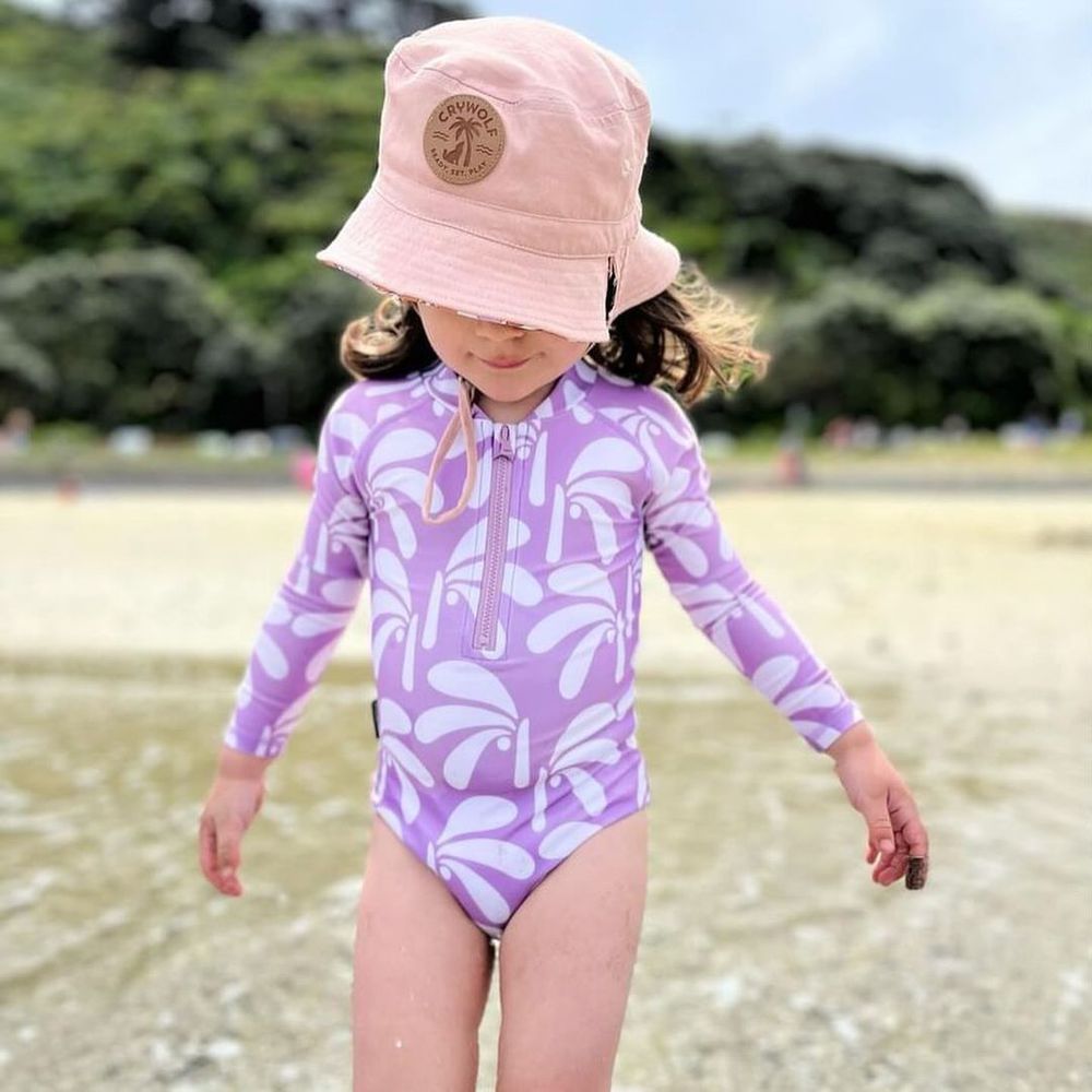 暖陽丁香-SPF50+防晒長袖連身泳衣