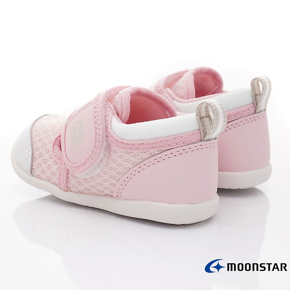 MOONSTAR日本月星 - 休閒機能寶寶學步鞋(寶寶段)-白粉