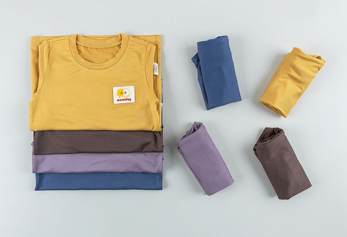 韓國 Cordi-i - 保暖彈性發熱衣套裝-芥黃