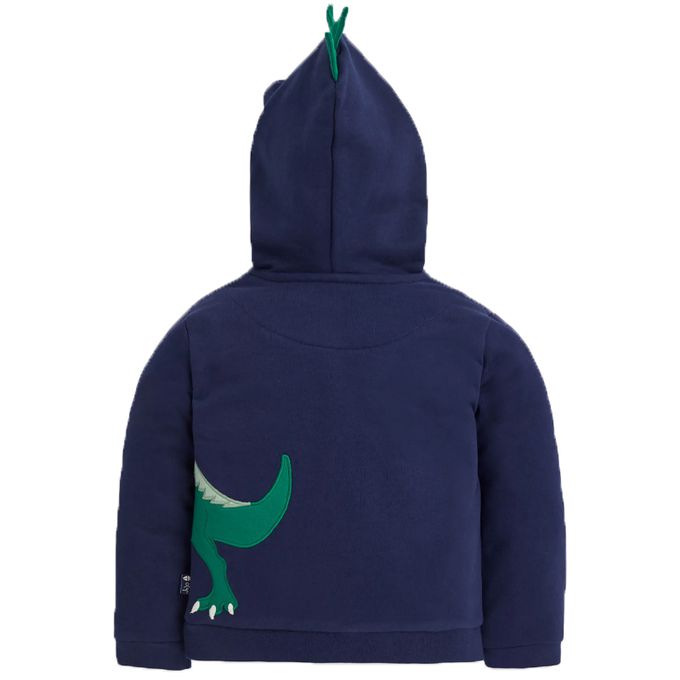 英國 JoJo Maman BeBe - 100%純棉保暖連帽外套-帝王暴龍