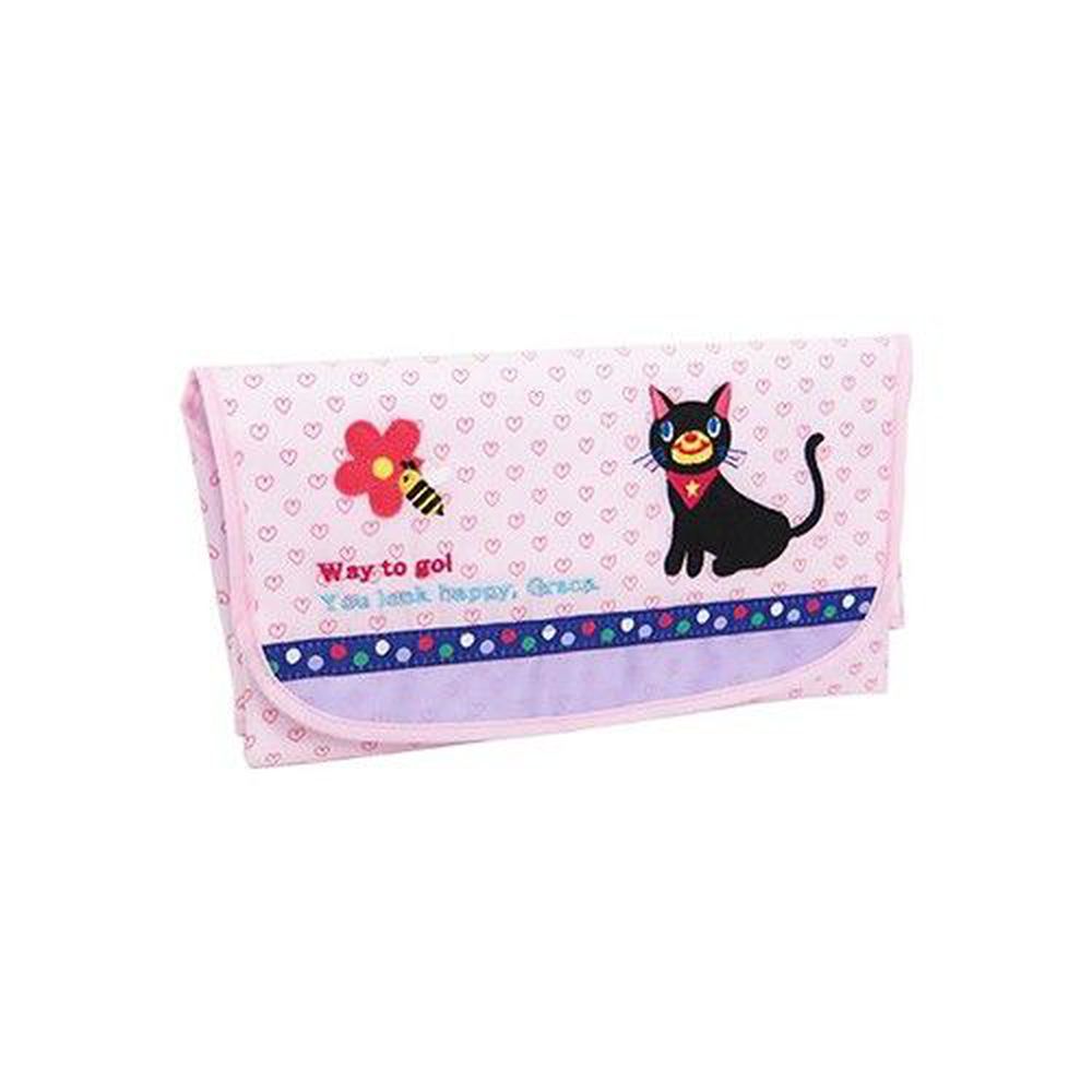 日本 KNICK KNACK - Baby POETIC 尿布墊收納包-小貓
