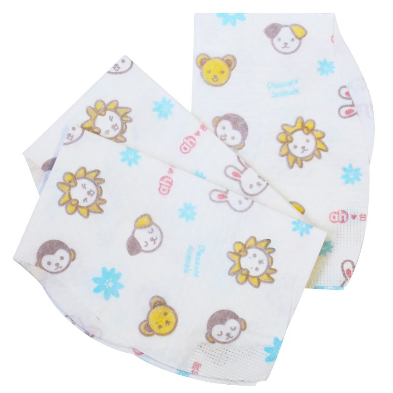 akachan honpo - 3層拋棄式圍兜20入-動物-台灣限定版