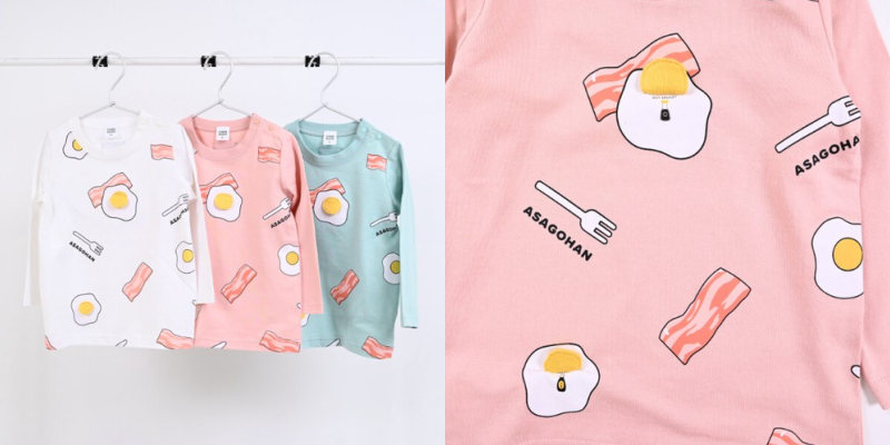 日本 Baby Room - 純棉立體翻翻樂長袖上衣-幽靈速食店-粉