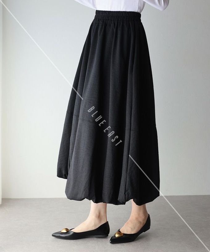 日本 BLUE EAST - 柔軟輕盈感立體澎澎氣球長裙-米杏