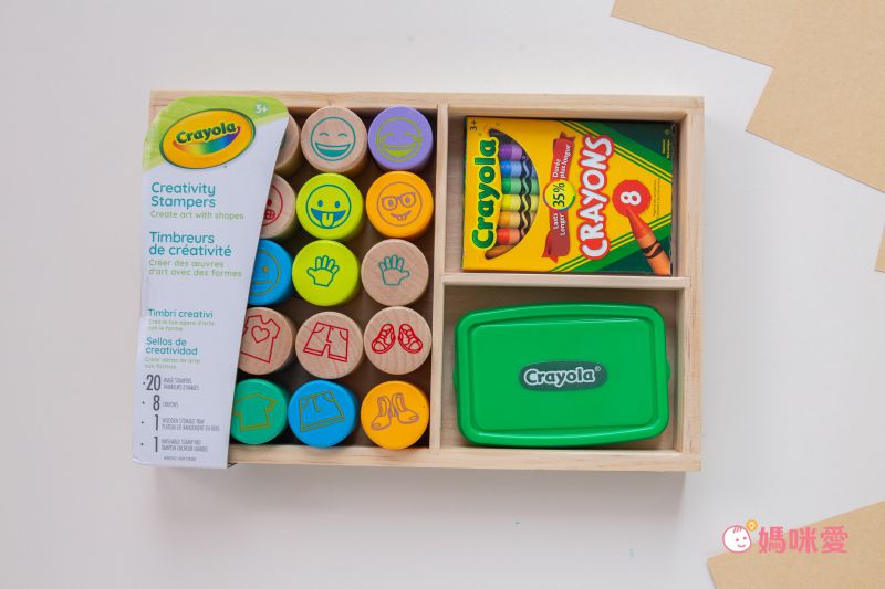 Crayola繪兒樂 - 早教創意啟蒙趣味蓋印組-【獨家送】美國繪兒樂方盒(透明)