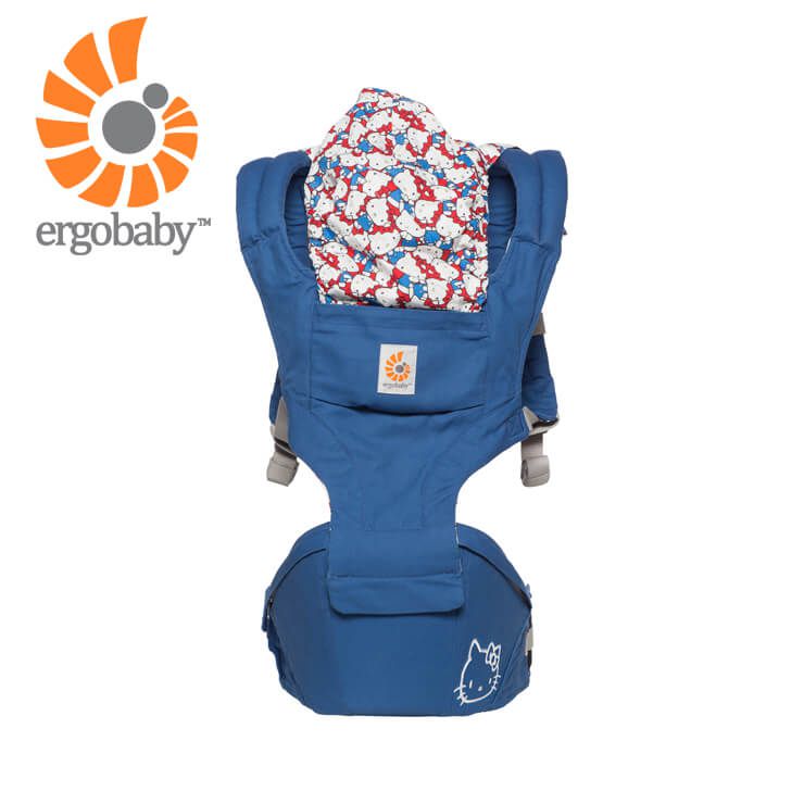 美國 ergobaby - 嬰兒坐墊式揹巾/揹帶-Hello Kitty限量款(經典圖案)