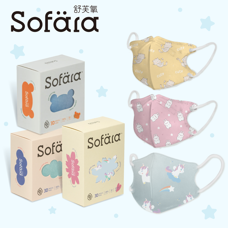 0-18個月適用【舒芙氧 Sofära 空氣口罩】幼童戴得住的透氣舒適