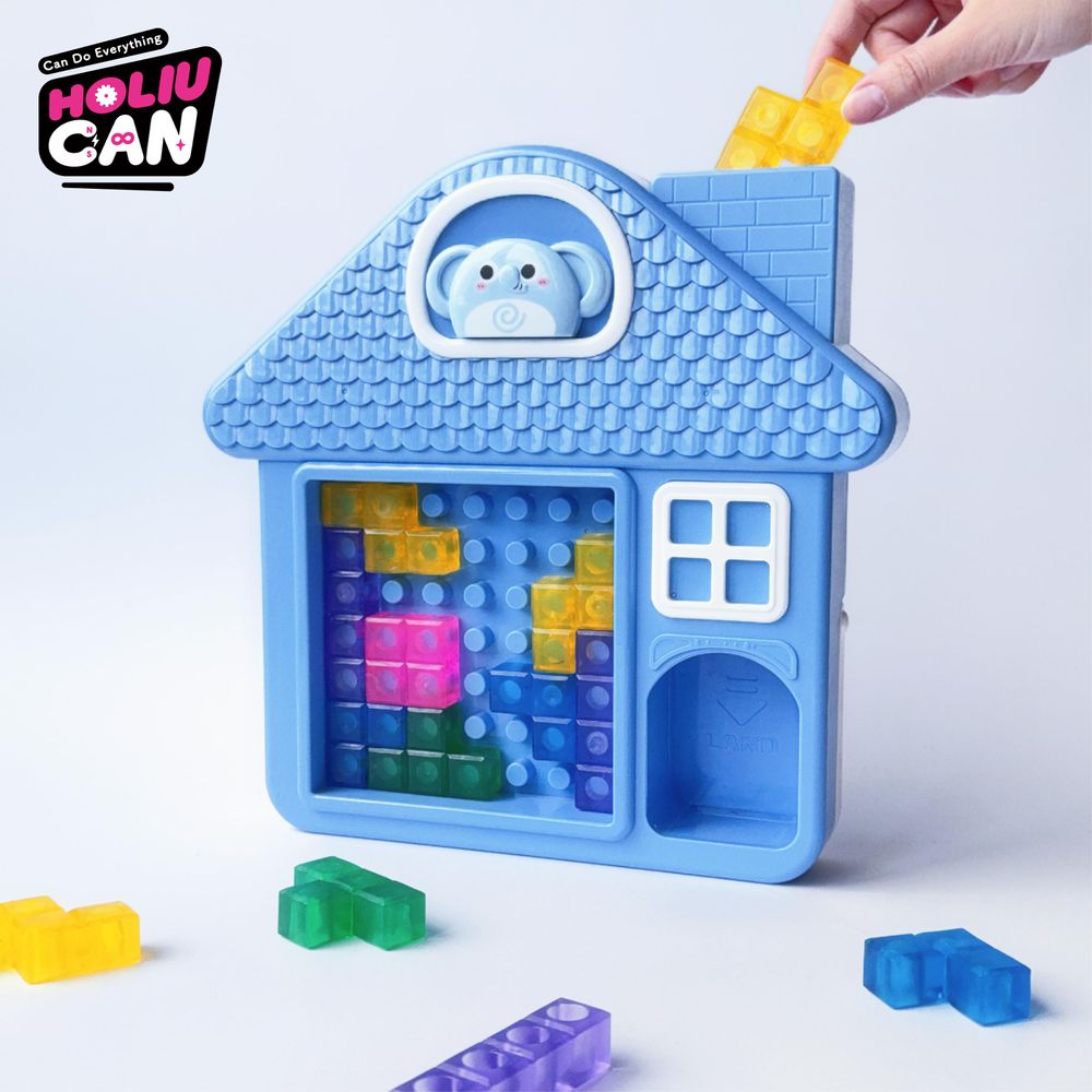 【小禾流 HOLIU CAN】QQ凍感積木 俄羅斯方塊屋-13pcs