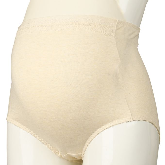 akachan honpo - 高腰內褲-淺卡其色