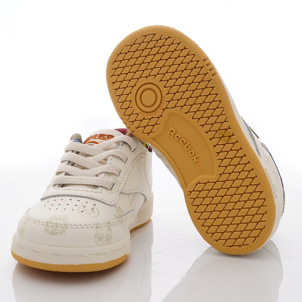 REEBOK - 功夫熊貓聯名經典鞋款01205系列(小童段)-米白